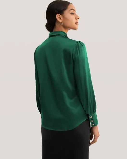 MIM 2 In 1 Silk Shirt Women Blouses Lilysilk Shirts