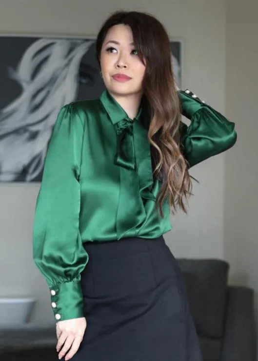 MIM 2 In 1 Silk Shirt Women Blouses Lilysilk Shirts