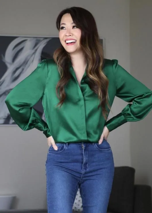 MIM 2 In 1 Silk Shirt Women Blouses Lilysilk Shirts