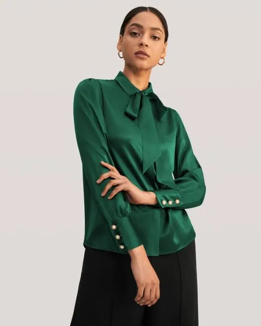 MIM 2 In 1 Silk Shirt Women Blouses Lilysilk Shirts