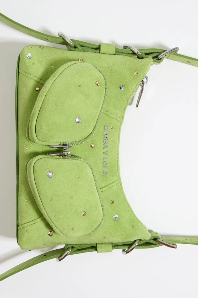 Mini Pistachio Leather Swarovski Pocket Slouch Bag Pistachio Women Bimba Y Lola Shoulder Bags Mini Pistachio Leather Swarovski Pocket Slouch Bag Pistachio Women Bimba Y Lola Shoulder Bags