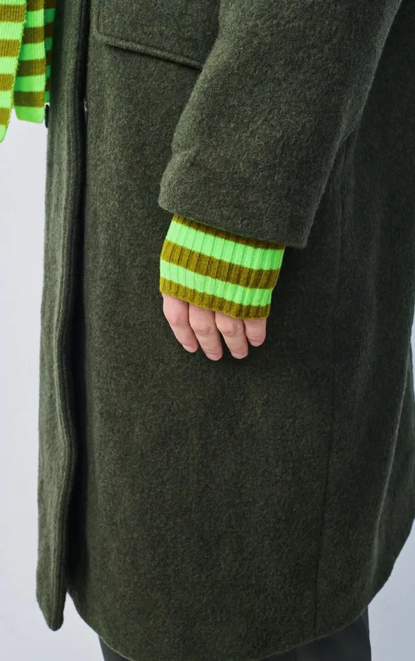 Mittens Raxow Fluo Green Striped Chameleon Melange Women American Vintage Gloves Mittens Raxow Fluo Green Striped Chameleon Melange Women American Vintage Gloves
