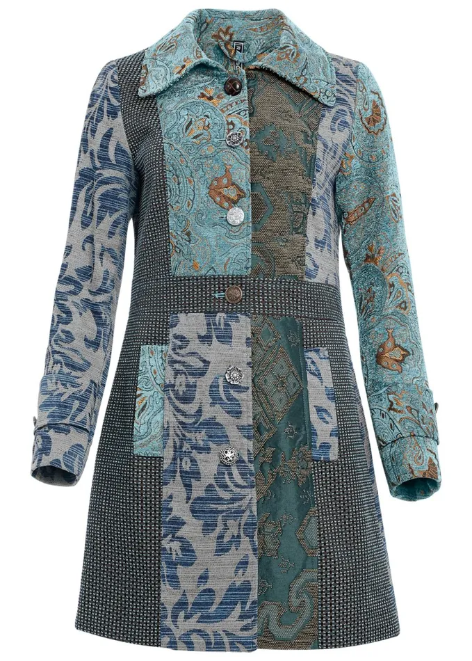 MIXED PRINT COAT Multi Women VENUS Coats