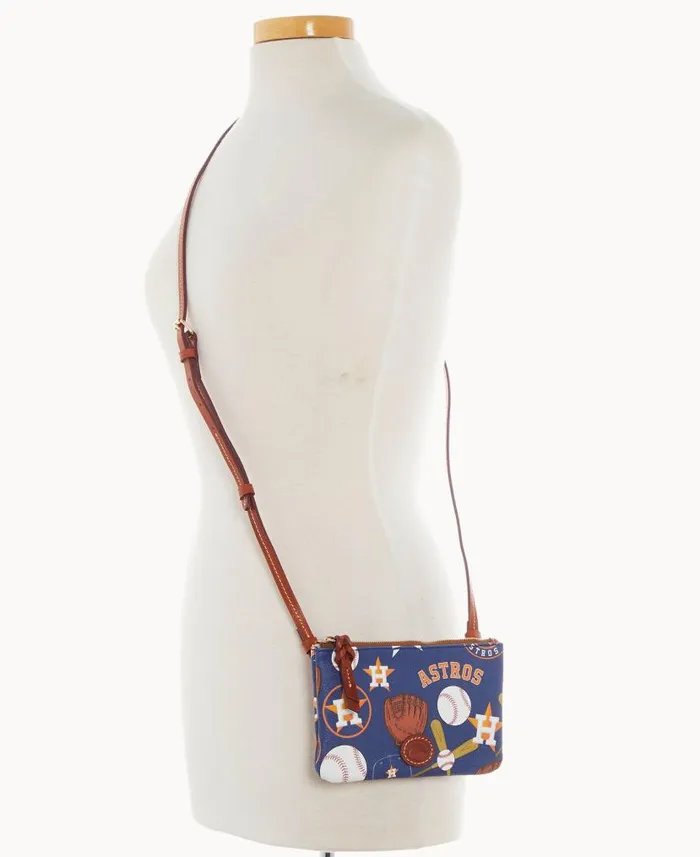 MLB Astros Top Zip Crossbody Astros Woman Dooney and Bourke Crossbodies MLB Astros Top Zip Crossbody Astros Woman Dooney and Bourke Crossbodies