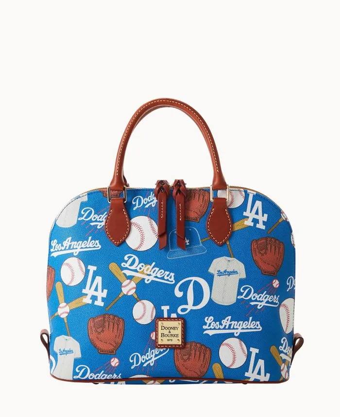 MLB Dodgers Zip Zip Satchel Dodgers Woman Dooney and Bourke Satchels