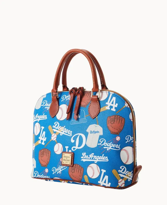 MLB Dodgers Zip Zip Satchel Dodgers Woman Dooney and Bourke Satchels MLB Dodgers Zip Zip Satchel Dodgers Woman Dooney and Bourke Satchels