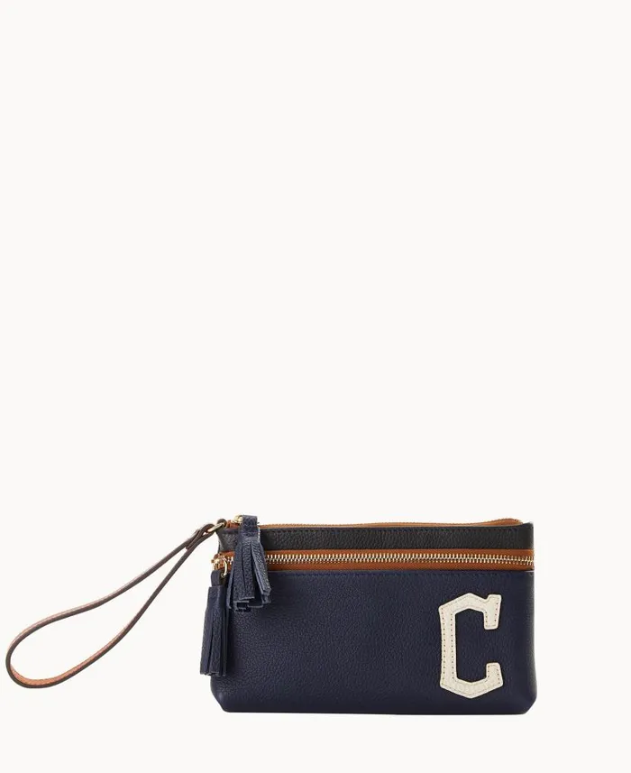 MLB Guardians Double Zip Wristlet Guardians ManWoman Dooney and Bourke Wallets MLB Guardians Double Zip Wristlet Guardians ManWoman Dooney and Bourke Wallets
