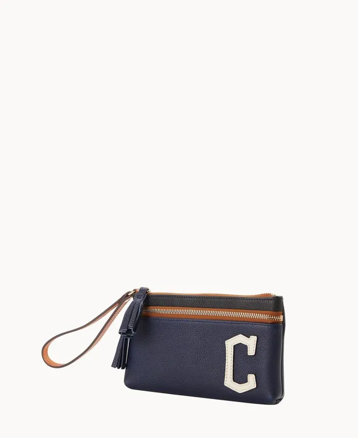 MLB Guardians Double Zip Wristlet Guardians ManWoman Dooney and Bourke Wallets