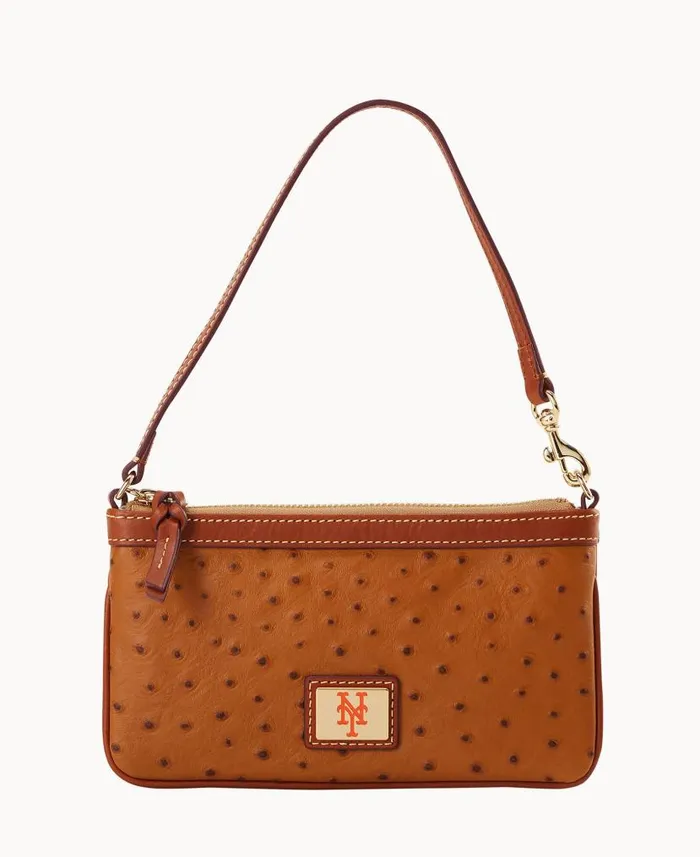 MLB Mets Large Slim Wristlet Mets ManWoman Dooney and Bourke Wallets
