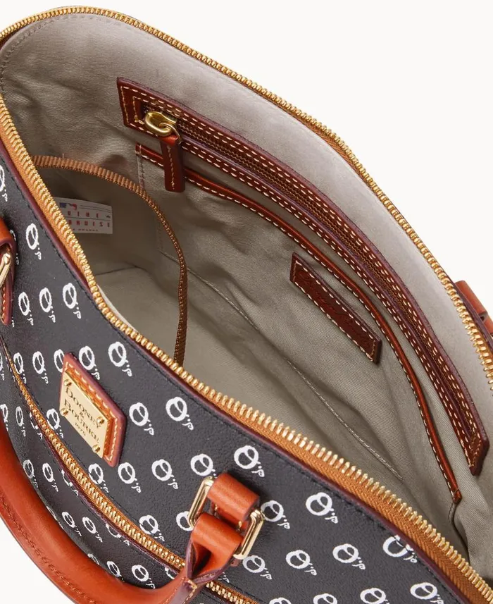 MLB Orioles Domed Zip Satchel Orioles Woman Dooney and Bourke Satchels MLB Orioles Domed Zip Satchel Orioles Woman Dooney and Bourke Satchels