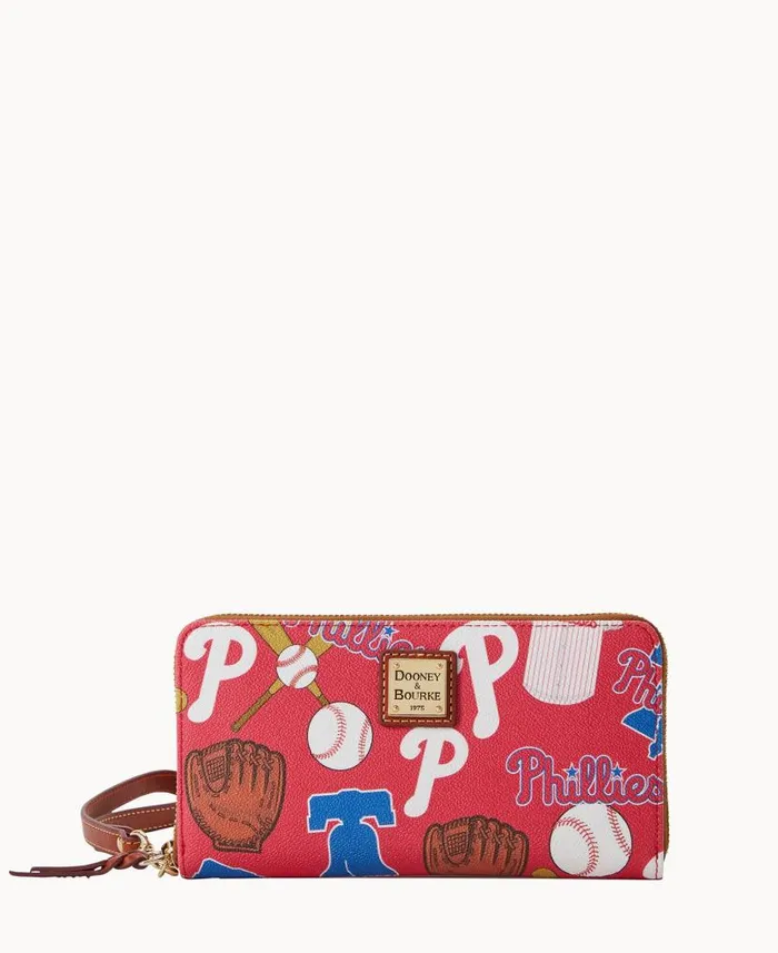 MLB Phillies Large Zip Around Wristlet Phillies ManWoman Dooney and Bourke Wallets MLB Phillies Large Zip Around Wristlet Phillies ManWoman Dooney and Bourke Wallets