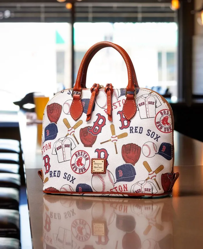 MLB Red Sox Zip Zip Satchel Red Sox Woman Dooney and Bourke Satchels MLB Red Sox Zip Zip Satchel Red Sox Woman Dooney and Bourke Satchels