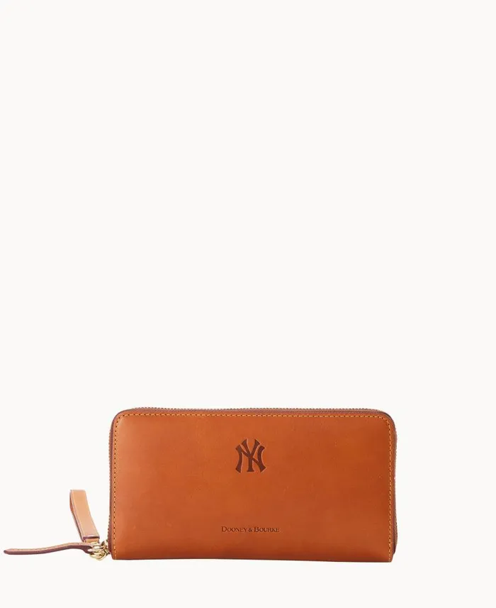 MLB Yankees Large Zip Around Wristlet Yankees ManWoman Dooney and Bourke Wallets MLB Yankees Large Zip Around Wristlet Yankees ManWoman Dooney and Bourke Wallets
