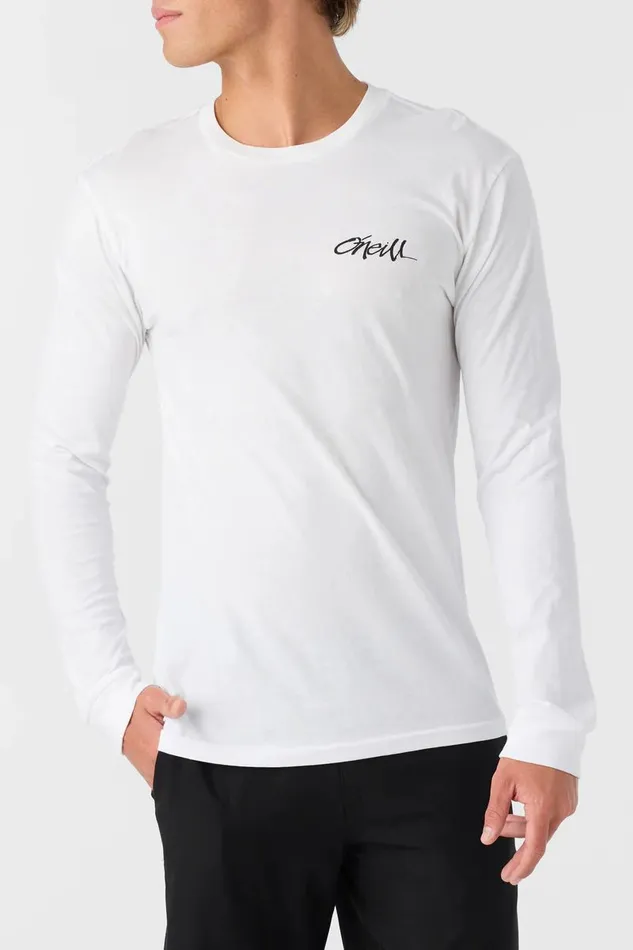 MOTLEY STANDARD FIT LONG SLEEVE TEE White Men O039NEILL Clothing