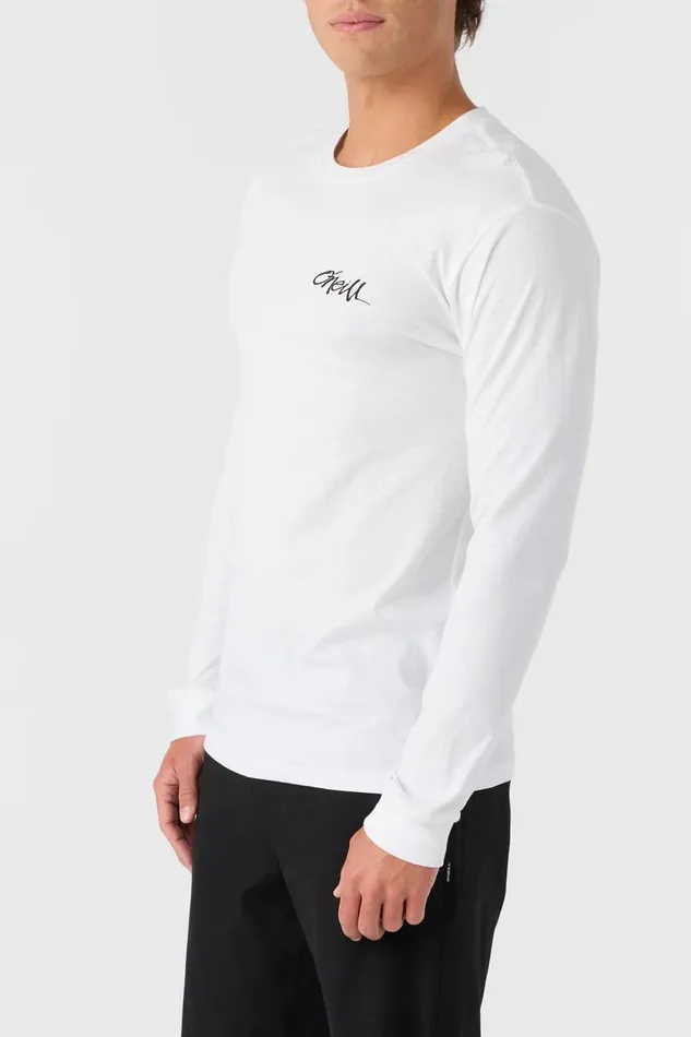 MOTLEY STANDARD FIT LONG SLEEVE TEE White Men O039NEILL Clothing