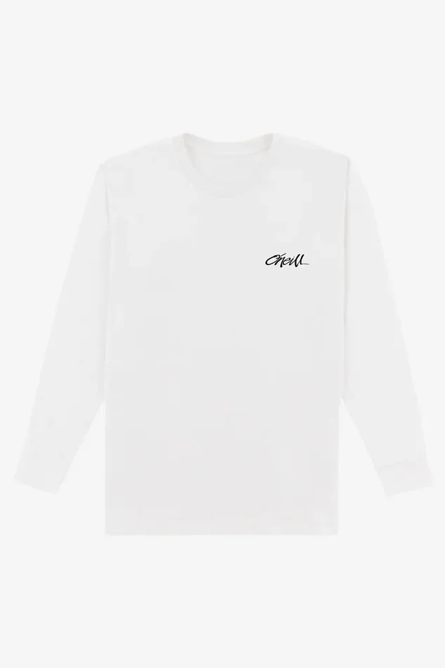 MOTLEY STANDARD FIT LONG SLEEVE TEE White Men O039NEILL Clothing