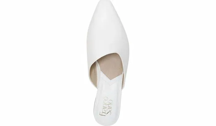 Mules Women Franco Sarto Franco Bridget 2 Mule White Leather
