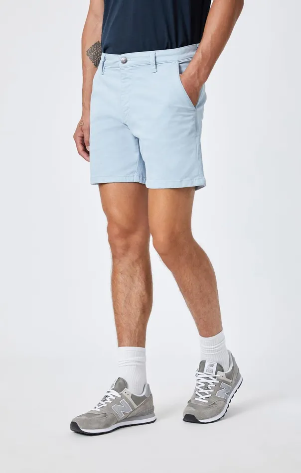 Nate Shorts In Celestial Blue Twill Men Mavi Jeans Shorts Nate Shorts In Celestial Blue Twill Men Mavi Jeans Shorts