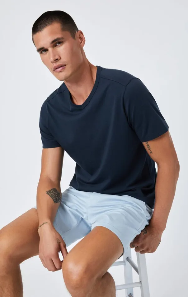 Nate Shorts In Celestial Blue Twill Men Mavi Jeans Shorts Nate Shorts In Celestial Blue Twill Men Mavi Jeans Shorts