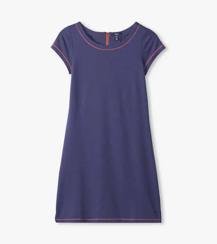 Nellie Dress 8211 Navy French Terry Hatley