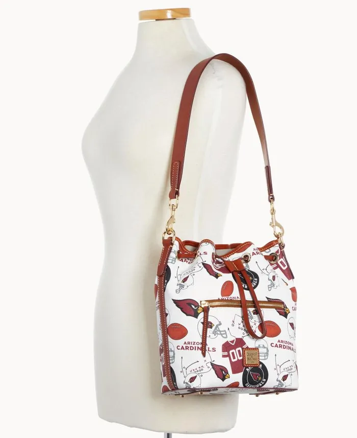 NFL AZ Cardinals Drawstring Cardinals Woman Dooney and Bourke Shoulder Bags