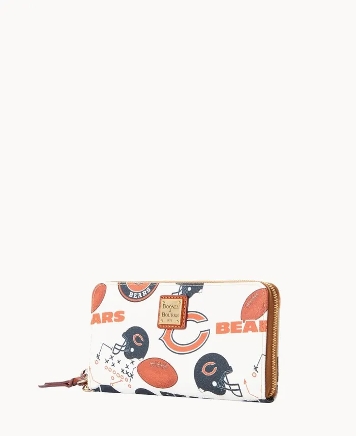 NFL Bears Large Zip Around Wristlet Bears ManWoman Dooney and Bourke Wallets NFL Bears Large Zip Around Wristlet Bears ManWoman Dooney and Bourke Wallets