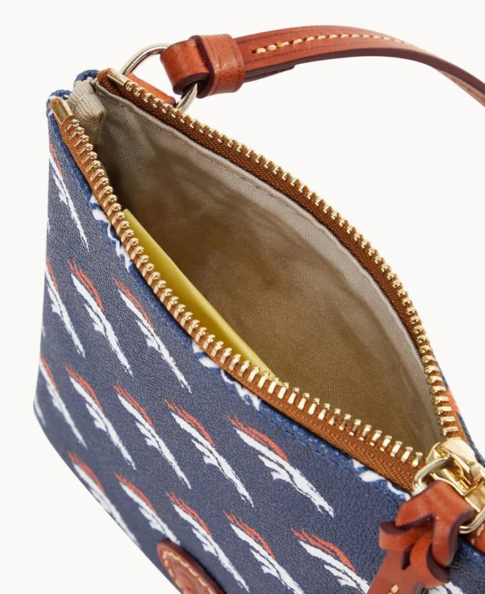 NFL Broncos Small North South Top Zip Crossbody Broncos Woman Dooney and Bourke Crossbodies NFL Broncos Small North South Top Zip Crossbody Broncos Woman Dooney and Bourke Crossbodies