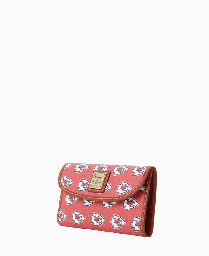 NFL Chiefs Continental Clutch Chiefs ManWoman Dooney and Bourke Wallets NFL Chiefs Continental Clutch Chiefs ManWoman Dooney and Bourke Wallets