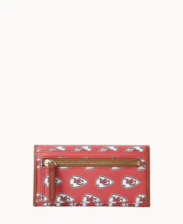 NFL Chiefs Continental Clutch Chiefs ManWoman Dooney and Bourke Wallets NFL Chiefs Continental Clutch Chiefs ManWoman Dooney and Bourke Wallets