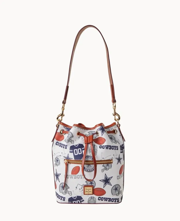NFL Cowboys Drawstring Cowboys Woman Dooney and Bourke Shoulder Bags