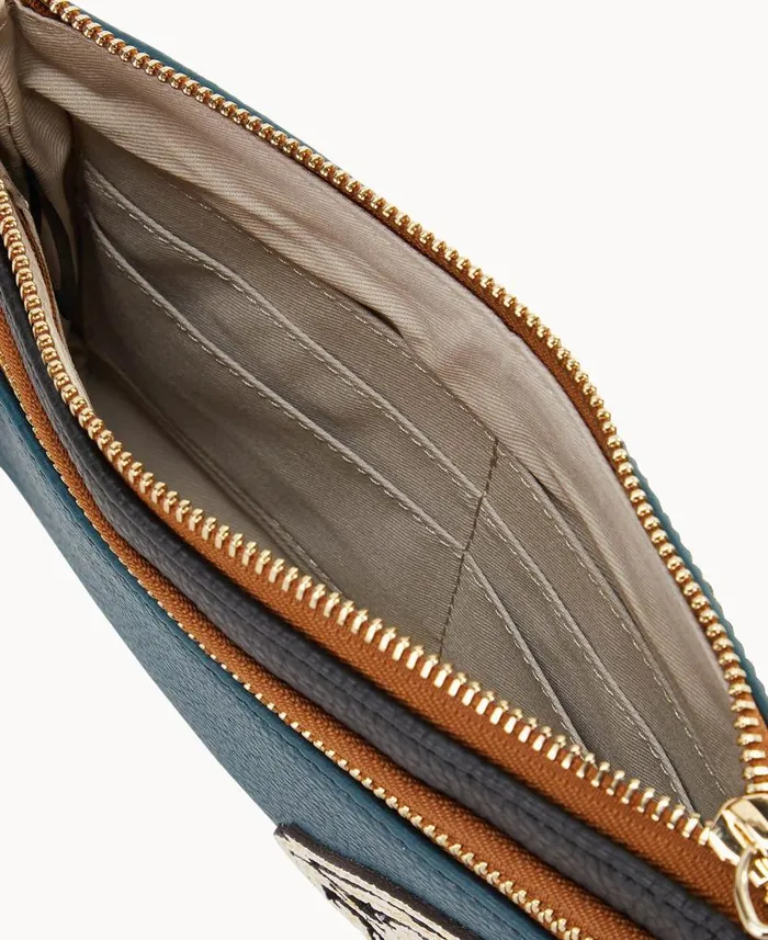 NFL Eagles Double Zip Wristlet Eagles ManWoman Dooney and Bourke Wallets NFL Eagles Double Zip Wristlet Eagles ManWoman Dooney and Bourke Wallets