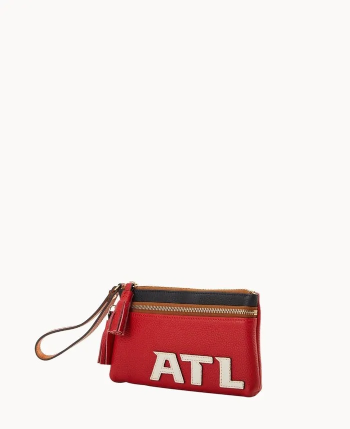 NFL Falcons Double Zip Wristlet Falcons ManWoman Dooney and Bourke Wallets NFL Falcons Double Zip Wristlet Falcons ManWoman Dooney and Bourke Wallets