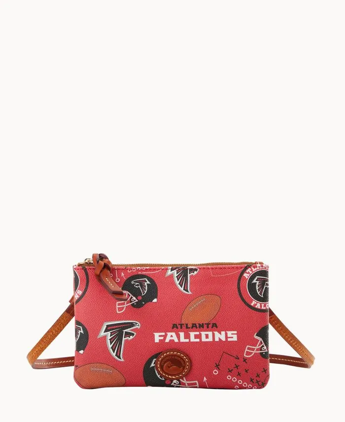 NFL Falcons Top Zip Crossbody Falcons Woman Dooney and Bourke Crossbodies