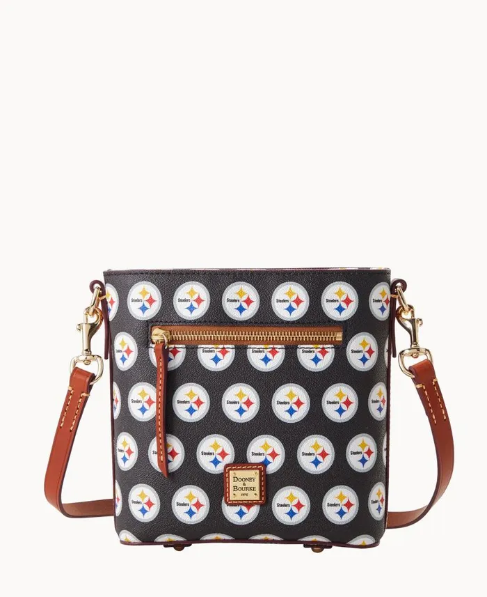 NFL Steelers Small Zip Crossbody Steelers Woman Dooney and Bourke Crossbodies NFL Steelers Small Zip Crossbody Steelers Woman Dooney and Bourke Crossbodies