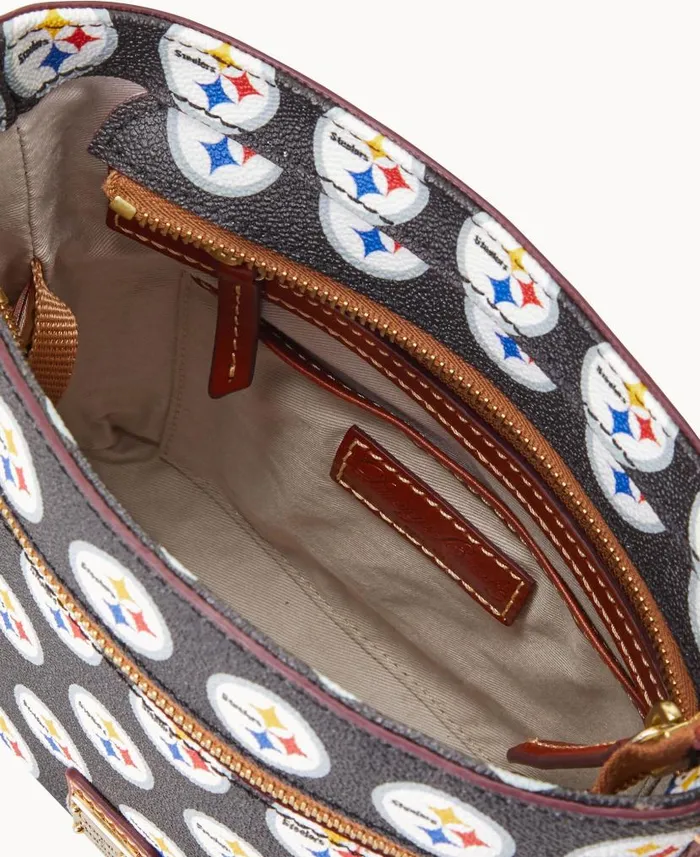 NFL Steelers Small Zip Crossbody Steelers Woman Dooney and Bourke Crossbodies NFL Steelers Small Zip Crossbody Steelers Woman Dooney and Bourke Crossbodies