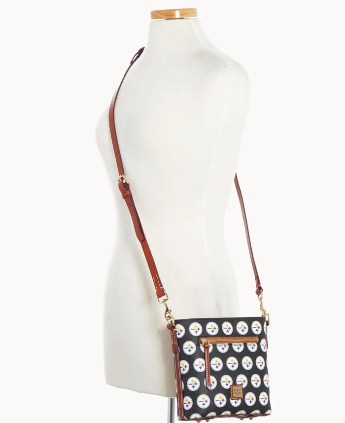 NFL Steelers Small Zip Crossbody Steelers Woman Dooney and Bourke Crossbodies NFL Steelers Small Zip Crossbody Steelers Woman Dooney and Bourke Crossbodies