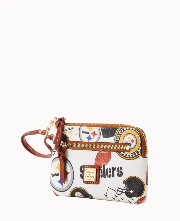 NFL Steelers Zip Around Wristlet Steelers ManWoman Dooney and Bourke Wallets NFL Steelers Zip Around Wristlet Steelers ManWoman Dooney and Bourke Wallets