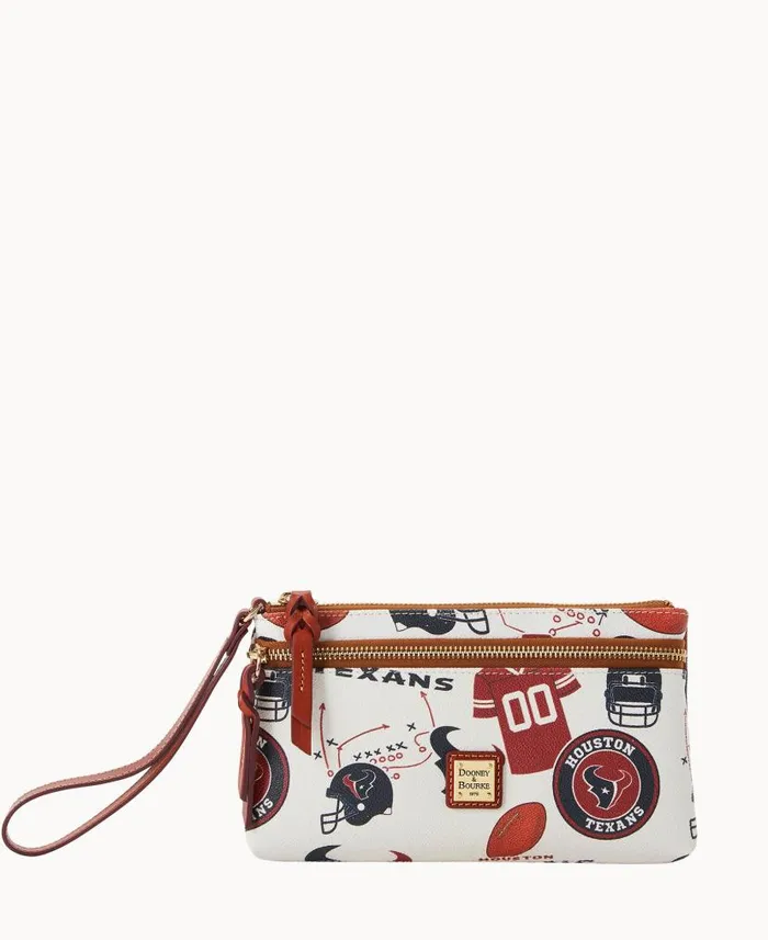NFL Texans Double Zip Wristlet Houston Texans ManWoman Dooney and Bourke Wallets NFL Texans Double Zip Wristlet Houston Texans ManWoman Dooney and Bourke Wallets