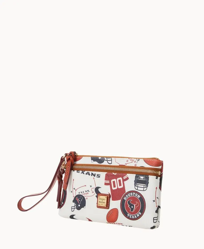 NFL Texans Double Zip Wristlet Houston Texans ManWoman Dooney and Bourke Wallets NFL Texans Double Zip Wristlet Houston Texans ManWoman Dooney and Bourke Wallets