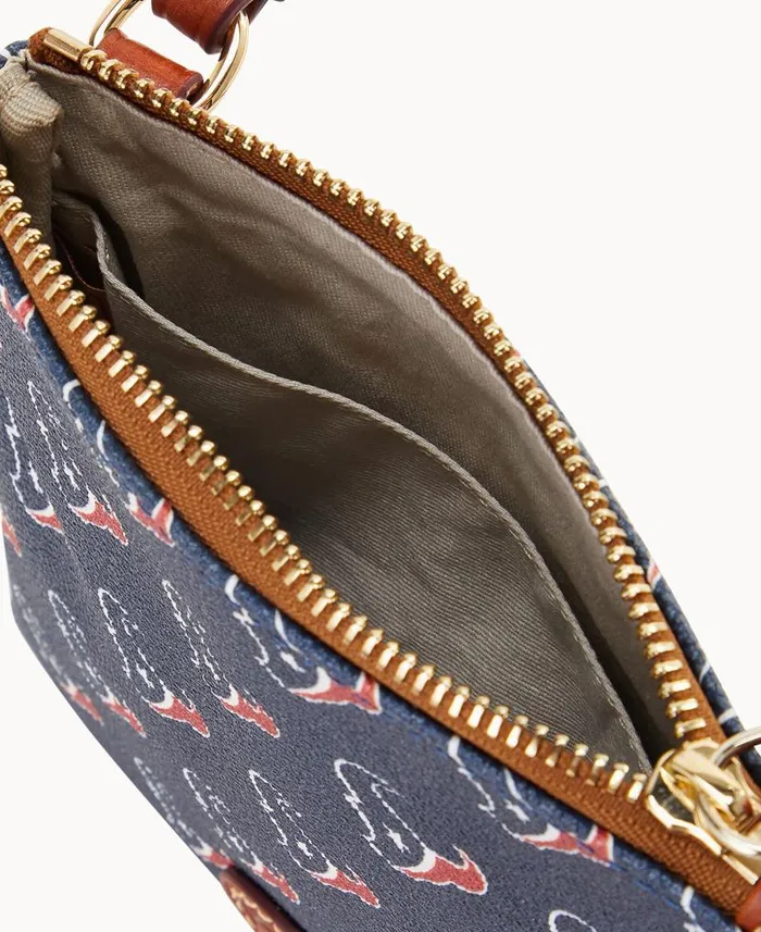 NFL Texans Small North South Top Zip Crossbody Texans Woman Dooney and Bourke Crossbodies NFL Texans Small North South Top Zip Crossbody Texans Woman Dooney and Bourke Crossbodies