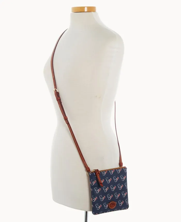 NFL Texans Small North South Top Zip Crossbody Texans Woman Dooney and Bourke Crossbodies NFL Texans Small North South Top Zip Crossbody Texans Woman Dooney and Bourke Crossbodies