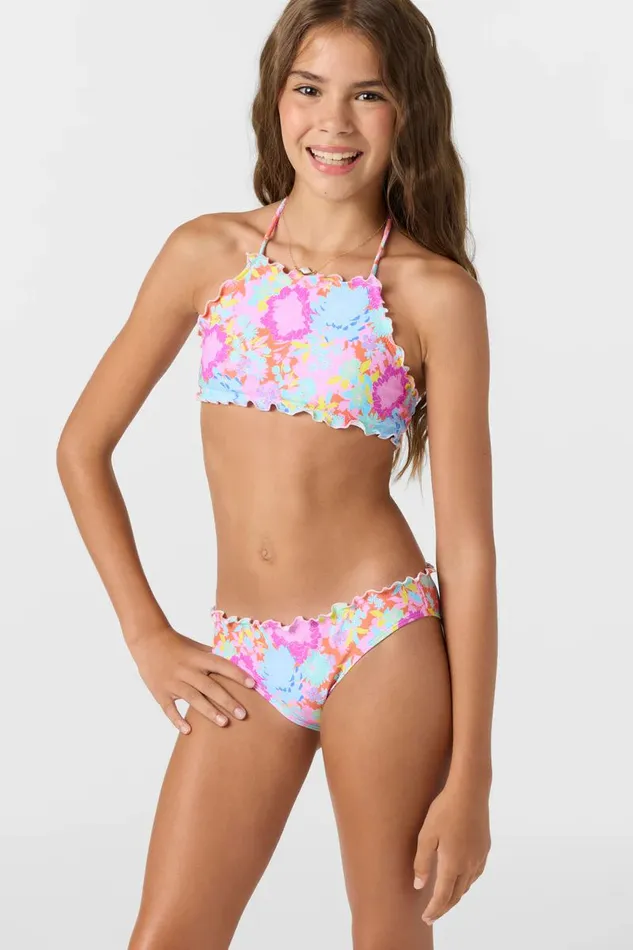 NIGHTFALL RUFFLE EDGE HIGH NECK SET Women O039NEILL Girl039S Swim