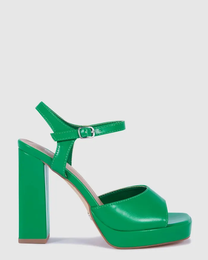 NOVO Shoes MANTLE GREEN Women Platforms