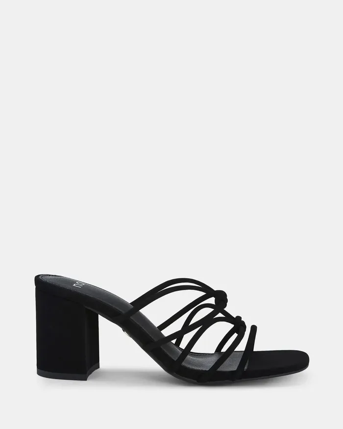 NOVO Shoes MODENA BLACK Open Toe Heels Women Party