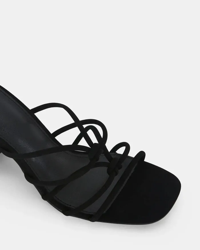 NOVO Shoes MODENA BLACK Open Toe Heels Women Party