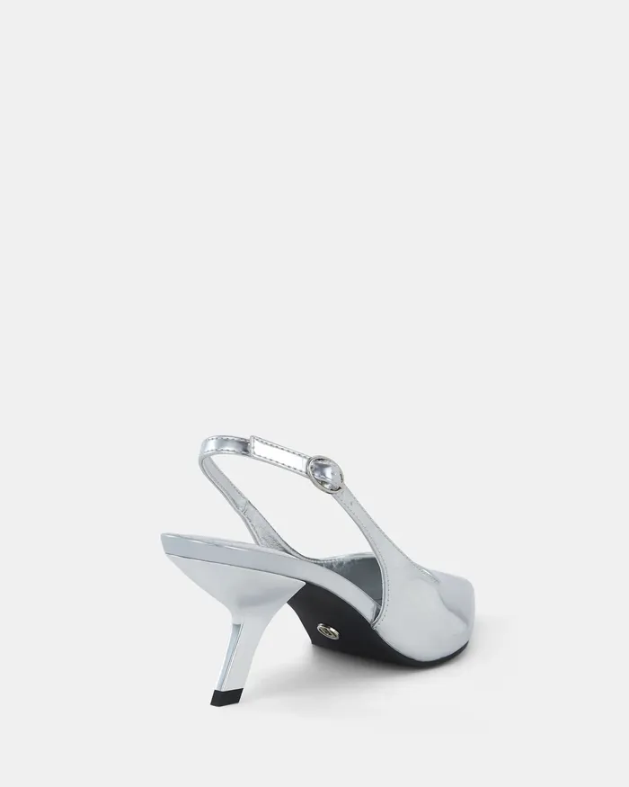 NOVO Shoes Party Women ZINDY SILVER Low Heels