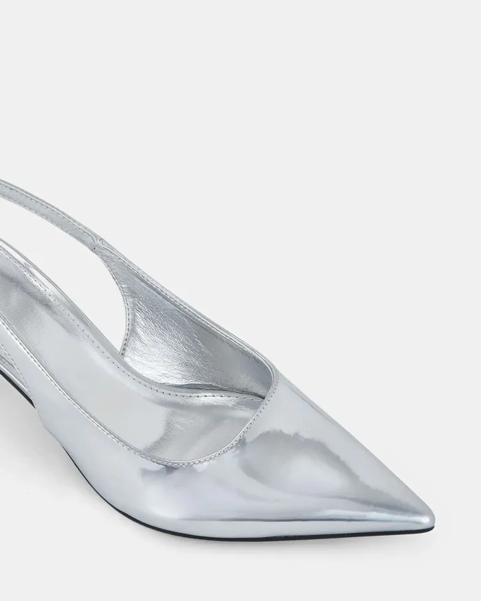 NOVO Shoes Party Women ZINDY SILVER Low Heels