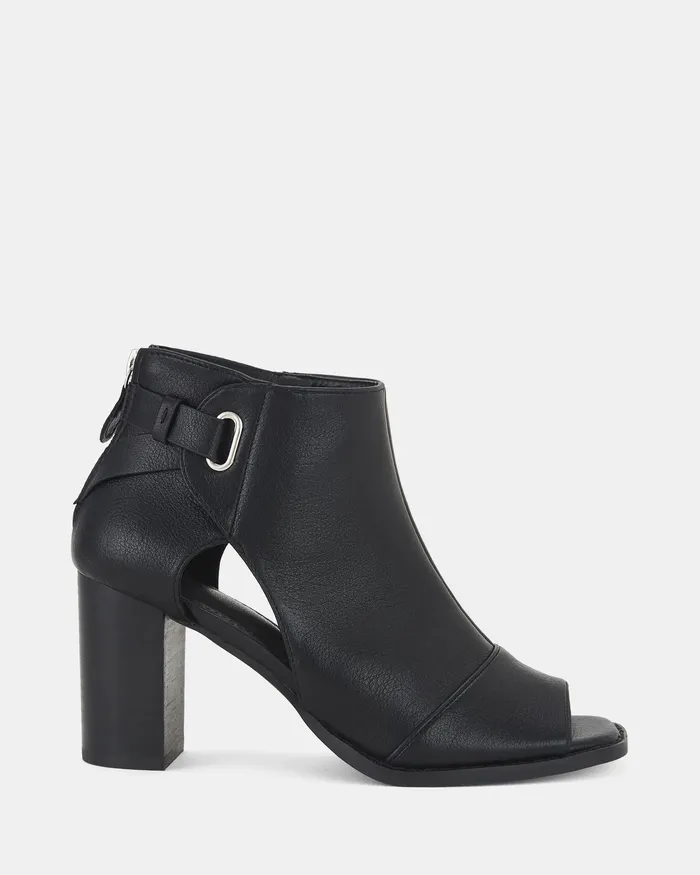 NOVO Shoes Peep Toes Women FACEY BLACK