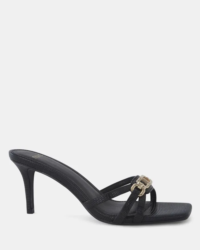 NOVO Shoes URSINO BLACK LIZARD Stilettos Women Party