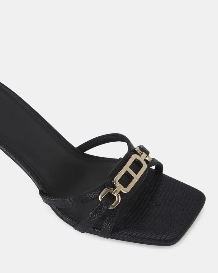 NOVO Shoes URSINO BLACK LIZARD Stilettos Women Party